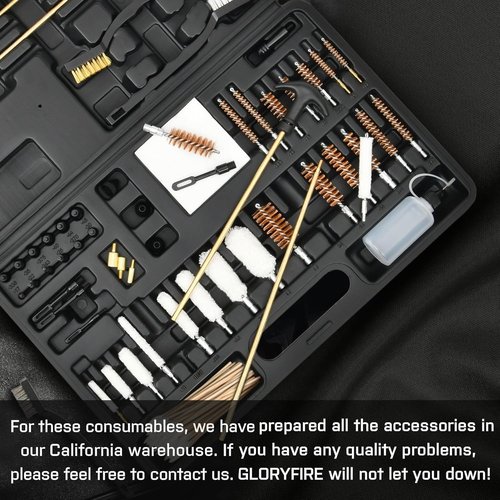 GLORYFIRE Gun Cleaning Kit - Universal Gun Brushes & Elite Brass Rods | Essential Hunting Gear