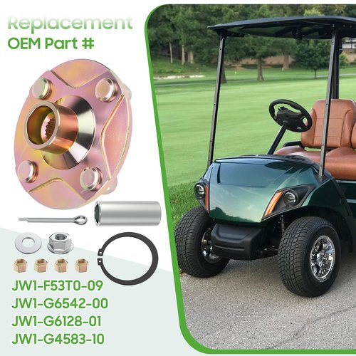 10L0L Golf Cart Rear Wheel Hub Replacement for Yamaha Drive G29 2007-2014 Gas and Electric Replaces OEM#JW1-F53T0-09-00 JW1-G6542-00-00