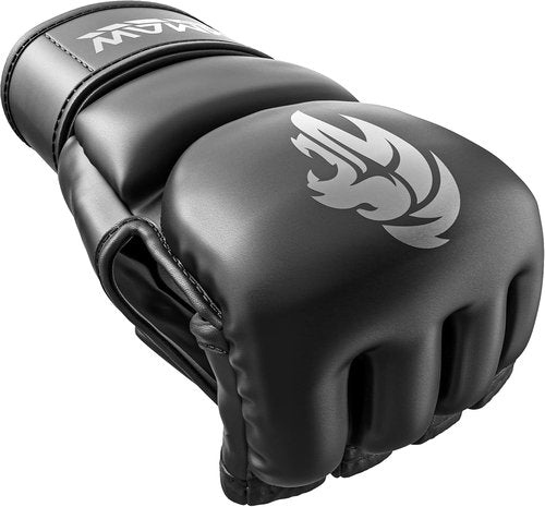 MAXForce EVE MMA Gloves - Anti-Injury Shock Absorbent Design - Half Finger, Open Palm for Muay Thai & Sparring