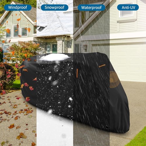 AKEfit Waterproof Bike Cover - Outdoor Bicycle Protection Against Rain & UV - XL for 1-2 Bikes