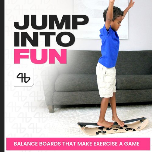Balance Board for Kids | Slackline Wooden Wobble Board - Enhance Coordination for Sports Training