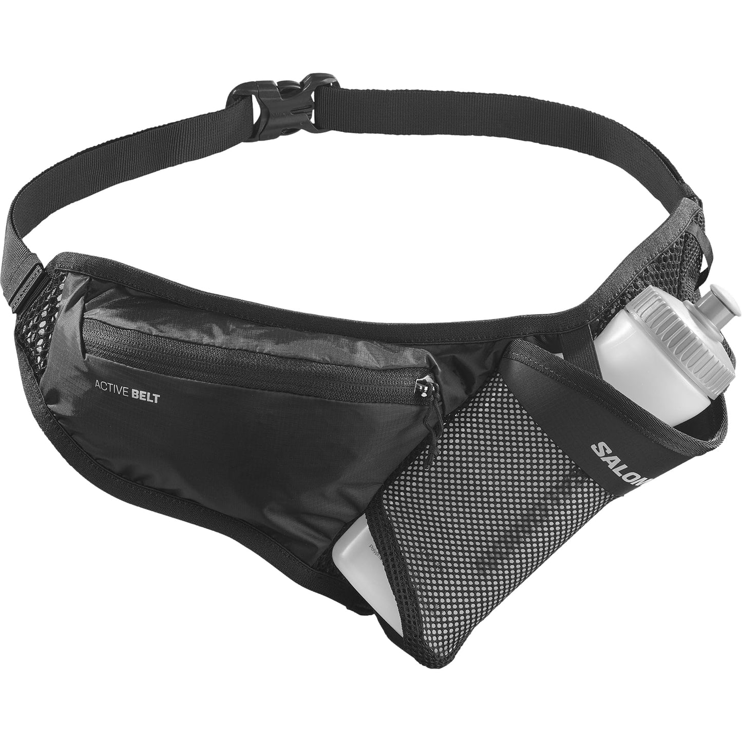Salomon Unisex Active Bottle Belt, Storage & Hydration Belt - Black - NS