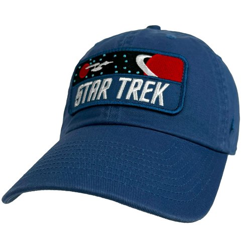 Popfunk Star Trek Enterprise Planet Patch Dad Hat - The U18 Adjustable Relaxed-Fit Cap - Unisex for Men and Women