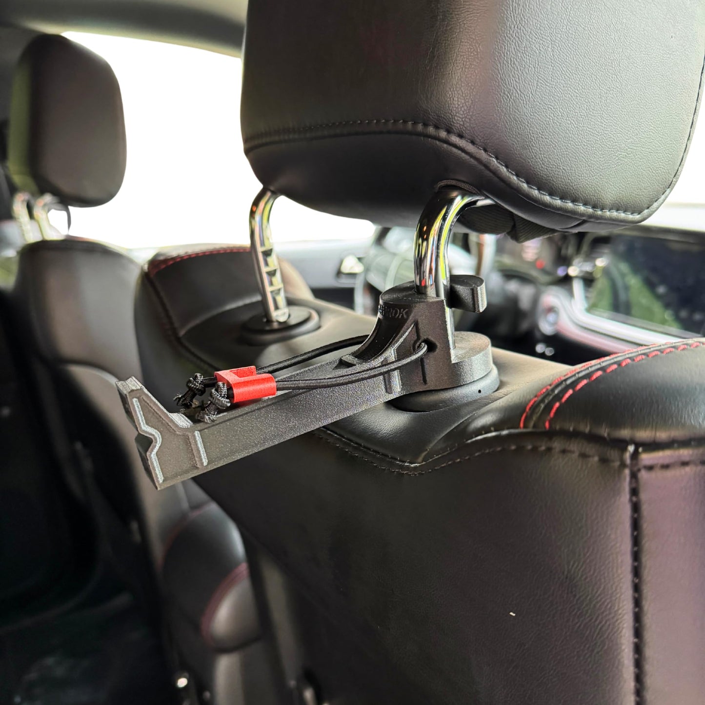 HAVROK BowBeam - Headrest Bow Hanger for Truck & SUV – Universal Fit with Spacer Sleeve – Tool-Free Twist-On Install – Built-in Bungee Cord Strap