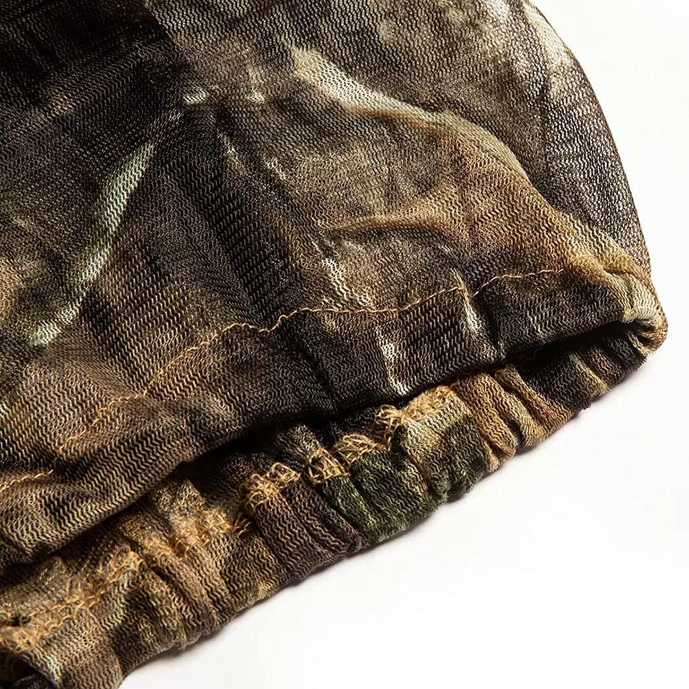2 Packs Mosquito Head Nets Gnats Camo Face Netting for Any Outdoor Activities Works Over Most Hats