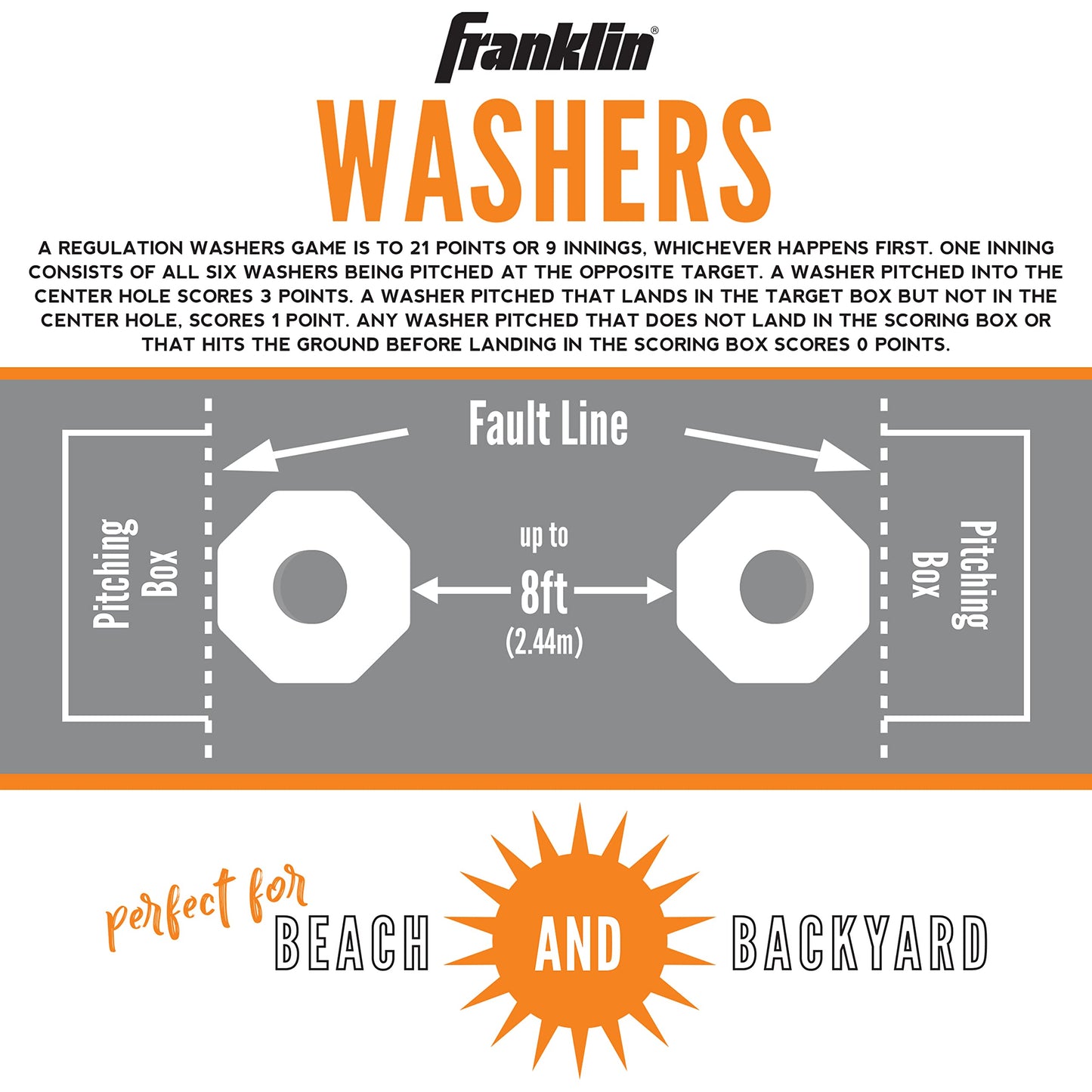 Franklin Sports Washers Game Set