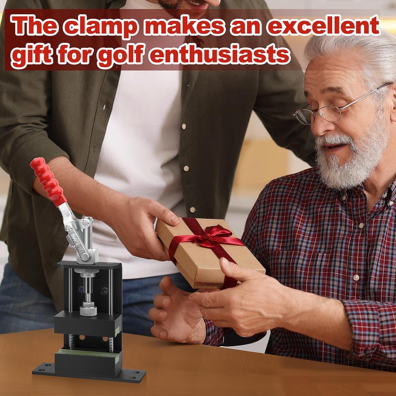 Codesteel Golf Club Regripping Kit, Golf Shaft Clamp for Regripping, Golf Grip Removal Tool Golf Club Grip Vise Clamp