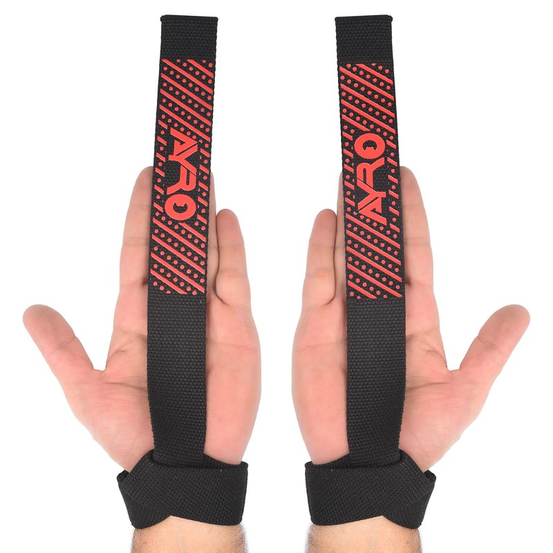 AYRO Lifting Wrist Straps for Weightlifting, Bodybuilding, Powerlifting, Strength Training (Black)