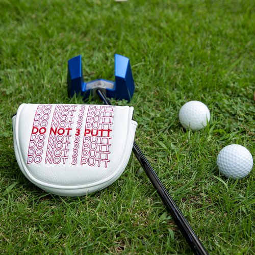 Golf Mallet Putter Cover Headcover Magnetic Closure Premium Leather DO NOT 3PUTT Putter Headcovers Fits for Golf OZ1 MEZZ 1 MEZZ1 MAX Putter (DO NOT 3PUTT)