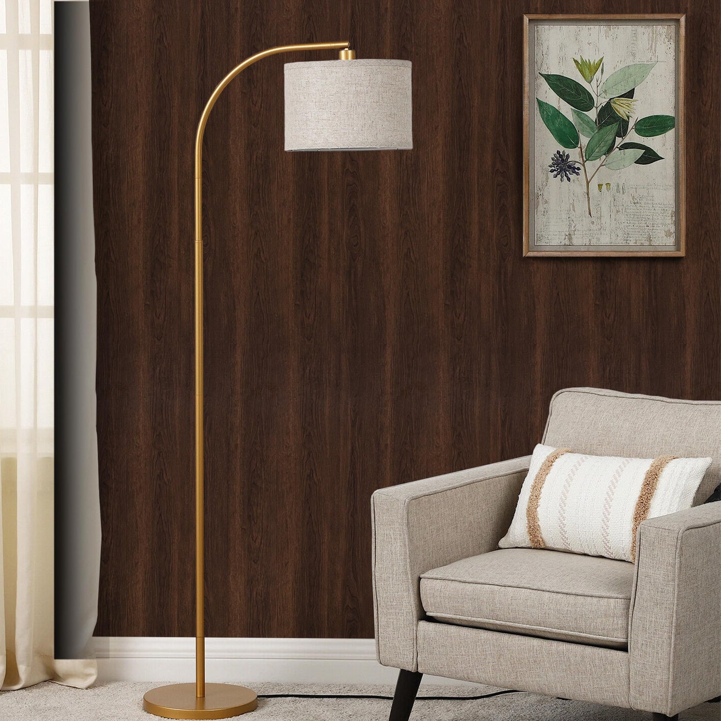 Wood Grain Contact Paper Self Adhesive 17.7'' x 118'' - Peel and Stick Wallpaper for Countertop Kitchen Cabinet - Counter Top Waterproof Walnut Wooden Vinly Wrap for Cabinets and Countertops