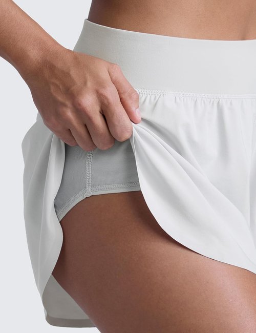 CRZ YOGA High Waisted Running Shorts - Comfy Mesh Liner for Women | Quick Dry, 3" Length