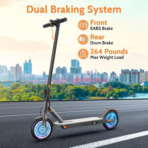MAXSHOT Electric Scooter - High-Speed 350W/500W Motor, 21-28 Miles Range, Dual Suspension, Folding Design