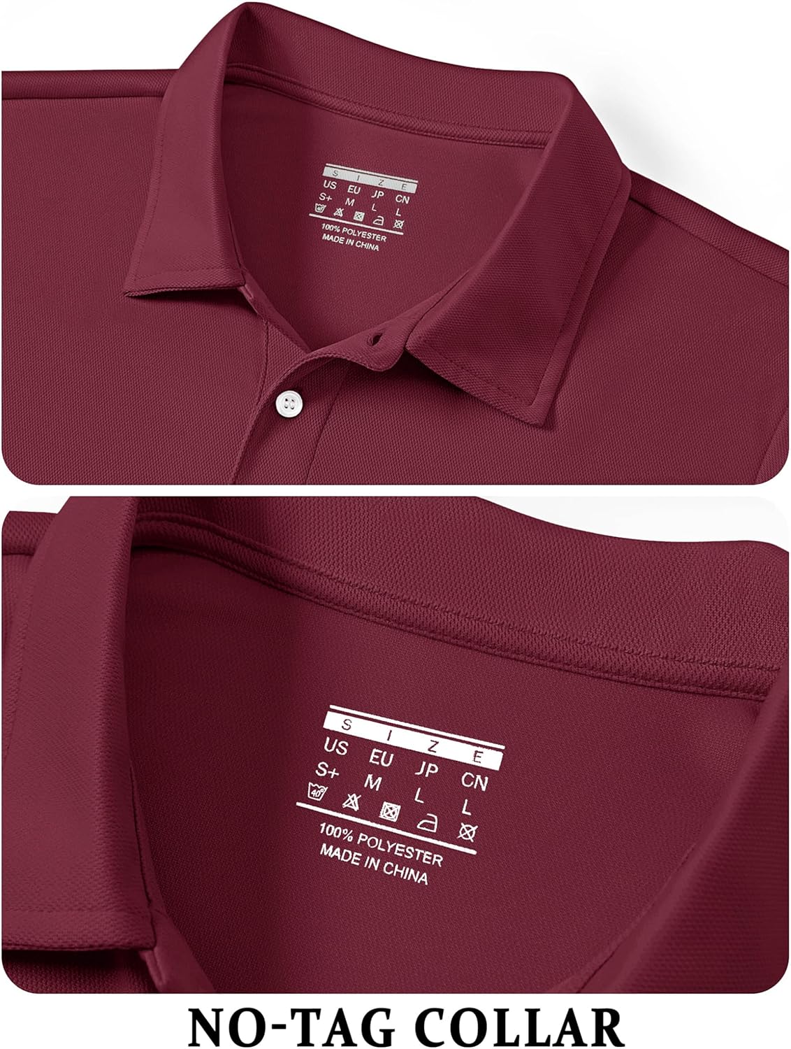 TACVASEN Men's Golf Shirt - Dry Fit Performance Polo with Collar | Short Sleeve, Comfortable Fit
