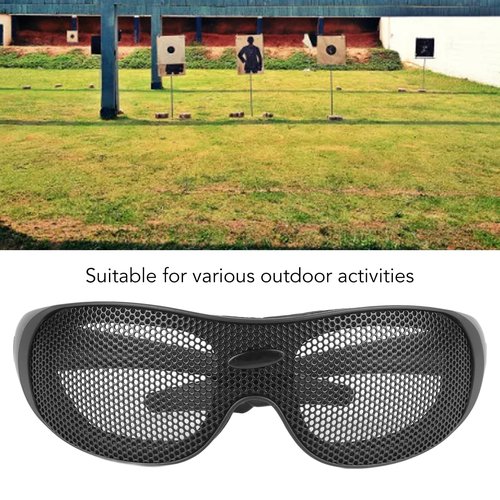 GYZOUKA Windproof Goggles,Wire Mesh Safety Goggles,Breathable Impact Iron Mesh Pattern Protective Glasses Pinhole Glasses,for Outdoor Activities