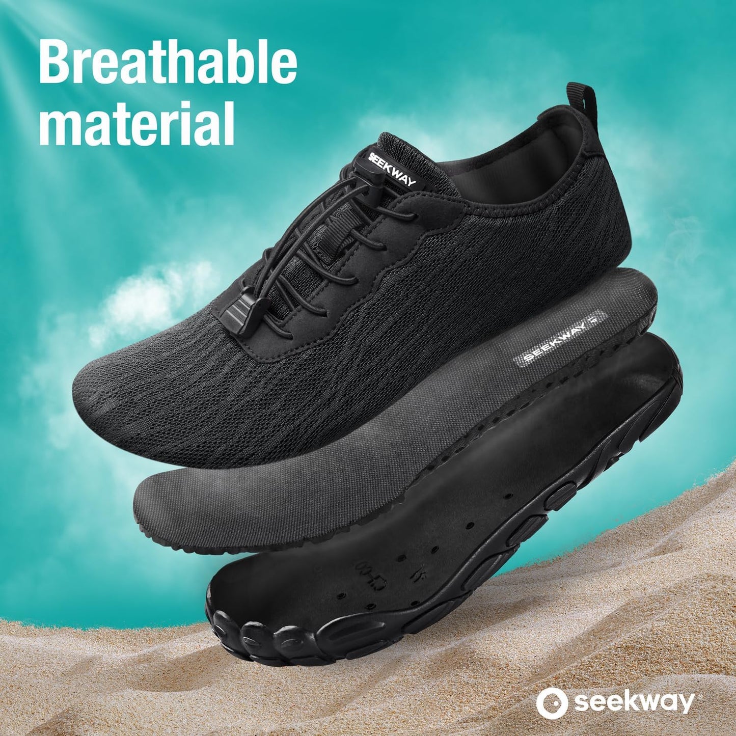 SEEKWAY Water Shoes - Quick-Dry Aqua Socks for Men & Women | Ideal for Beach, Pool & Hiking