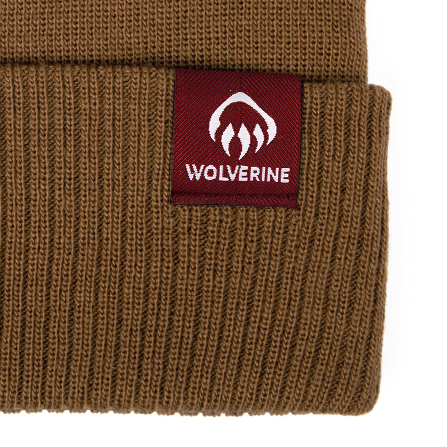 WOLVERINE Performance Work Beanie | Unisex | Durable | Rugged | Warm | Outdoor | Adventures | One Size, Cuffed Knit - Chestnut