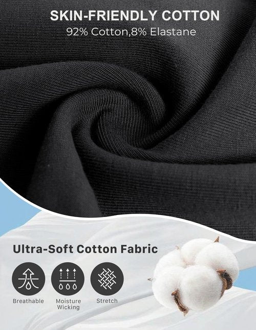 Soothfeel Women's Cotton Sweatpants Lounge Sweat Pants High Waisted Open Bottom Casual Yoga Pants for Women with Pockets, Black, L