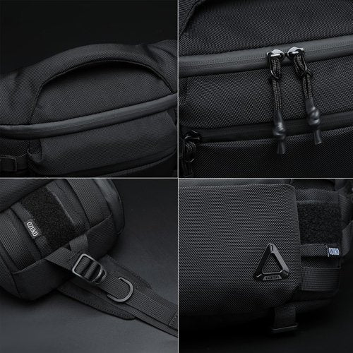 LPPJY Sling Backpack Crossbody Sling Bag Chest Bag Daypack Fanny Pack For Men Women Waterproof Casual Pack Sling Bag for Tactical Outdoors Hiking Traveling Running Sport Work (Black-Camo)