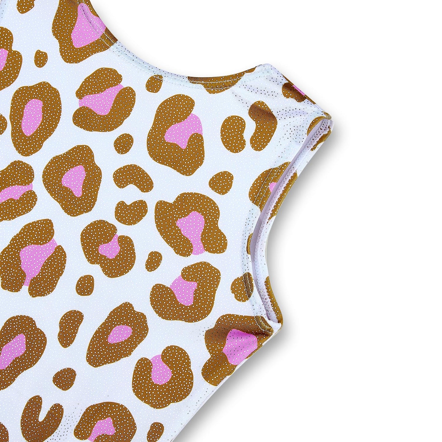 YDMZX Leotards for Girls Gymnastics Size 6-7 6T 6 7 Year Old Toddler Kids Tumbling Outfit Clothes Unitards Biketards White Leopard