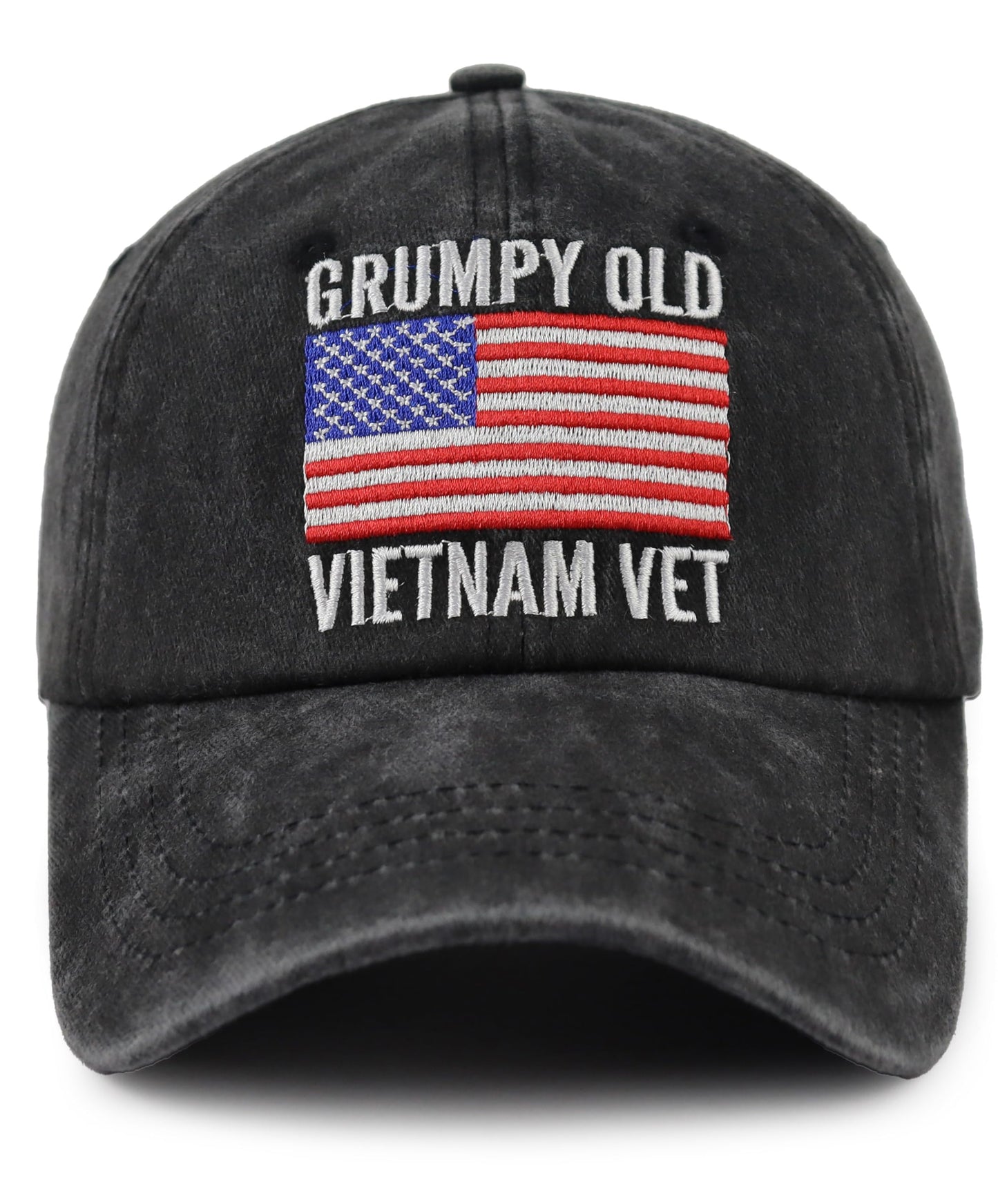 Vietnam Veteran Hats for Men, Grumpy Old Vietnam Vet Army Baseball Cap, Fathers Veterans Day Christmas Birthday Gifts for Papa Dad Grandpa Husband