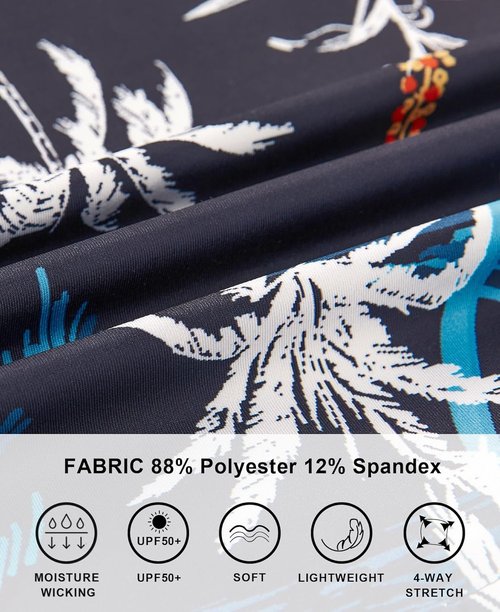 APTRO Golf Shirts for Men - Moisture-Wicking Hawaiian Polo with Dry Fit & Short Sleeves