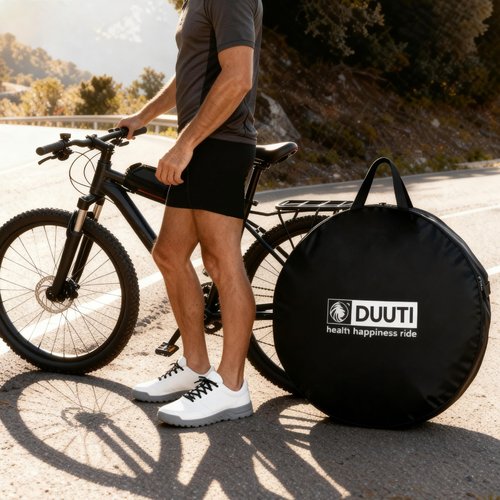 GadEdgen Bicyle Wheel Bag, Road Bike Bag, Bike Travel Bag 27.5 to 29 inch MTB Mountain Bike/700C Road Bike Tire Grip Bicycle Storage, Soft Bicycle Wheel Carry Bag