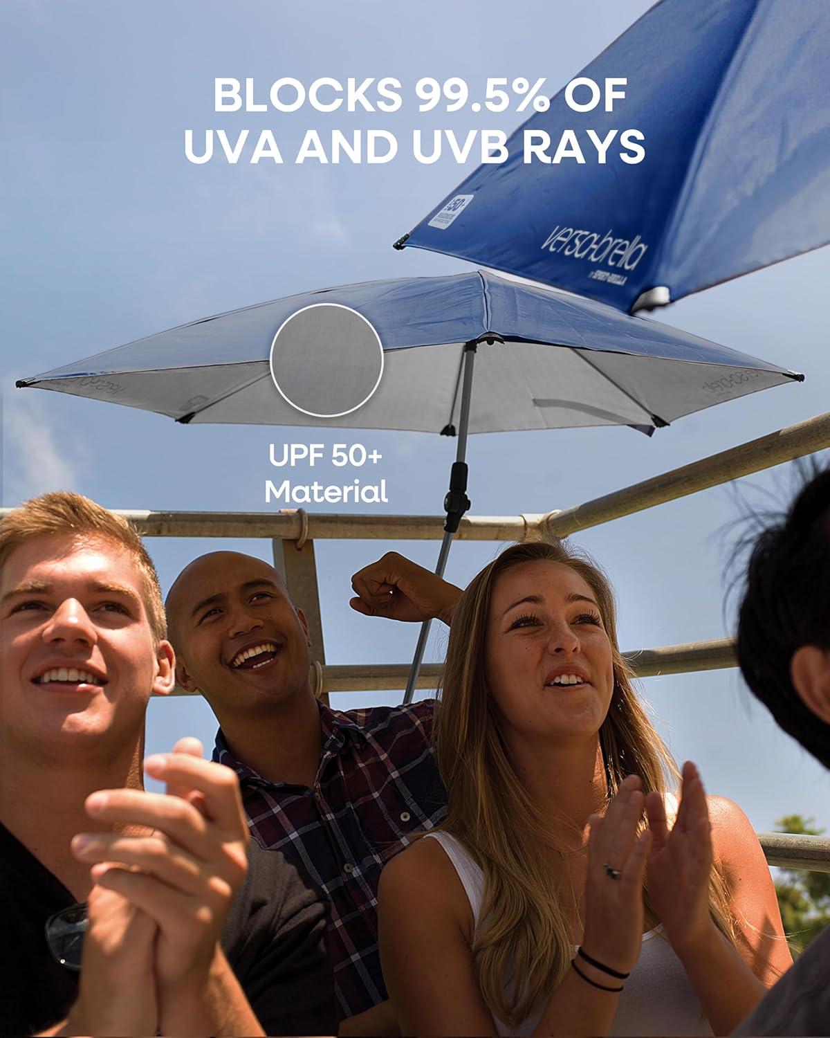 Sport-Brella Outdoor Umbrella - One-Touch Sun & Rain Protection | 54-Inch Diameter, SPF 50+ UV Block