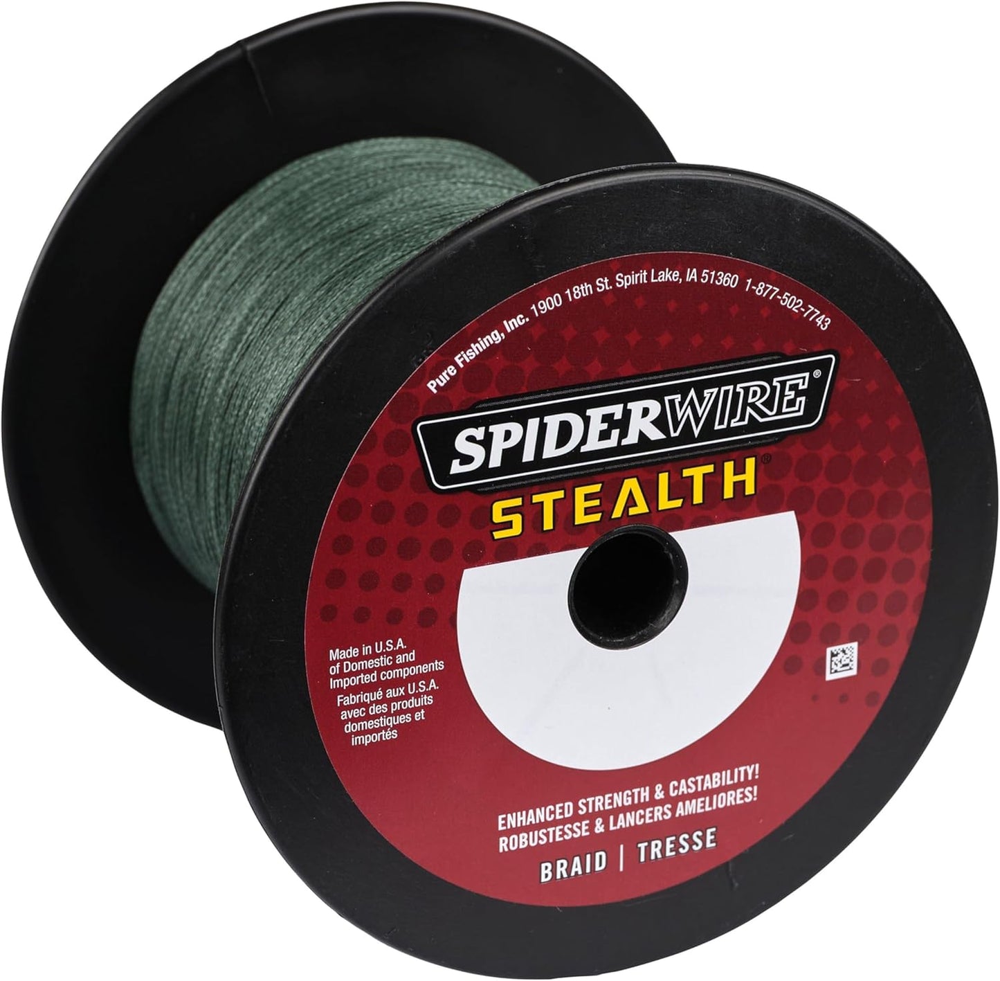 SpiderWire Stealth Braid Fishing Line - Durable, High-Performance Fishing Line | 150 Yards, Green