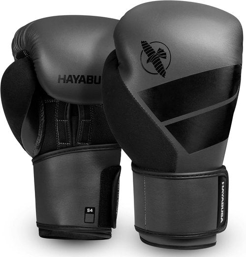Hayabusa S4 Boxing Gloves - PU Leather for Men, Women & Kids | Training, Sparring, Kickboxing, MMA - 10oz to 16oz