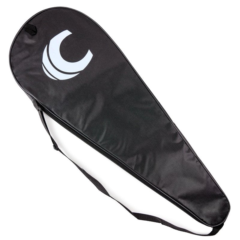 Cannon Sports Premium Padded Badminton Racket Cover Bag with Adjustable Shoulder Strap - Waterproof, Lightweight, Durable (Black)
