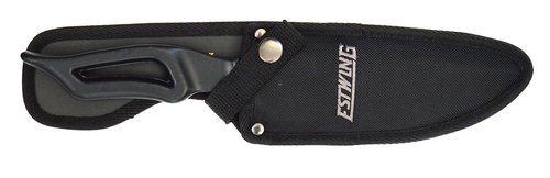 ESTWING Bowie Knife - 6" USA Made Fixed Blade Knife with Forged Steel Construction & Reinforced Nylon Sheath - EBK-6
