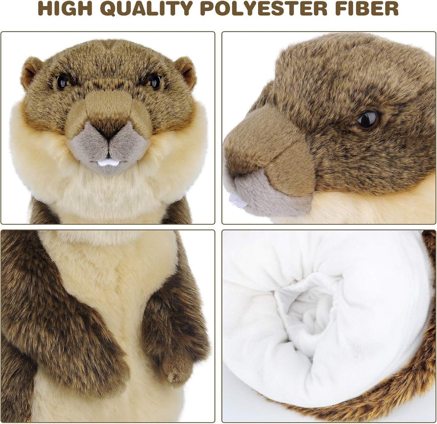 Golf Club Covers, Gopher Golf Club Head Covers for Clubs, Novelty Realistic Headcover Animal Plush Utility Golf Club Protector Gifts for Men