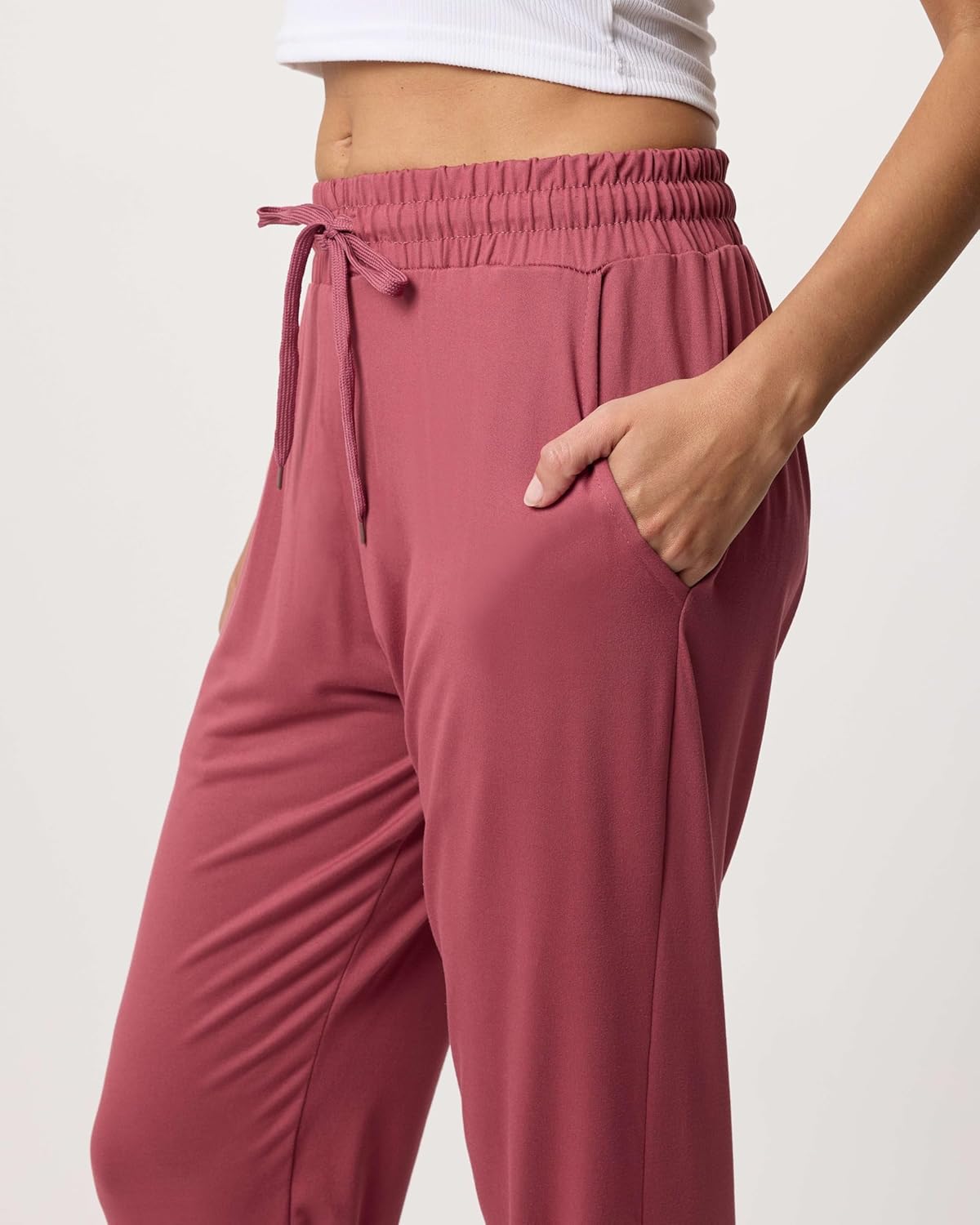 Real Essentials Women's Lounge Joggers - Comfortable Sweatpants with Pockets | Plus Size Available