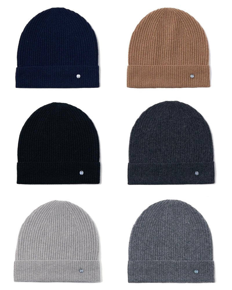 KVSS 100% Pure Cashmere Beanie for Women & Men Cuff Knit Winter Hat | Luxury from Inner Mongolia