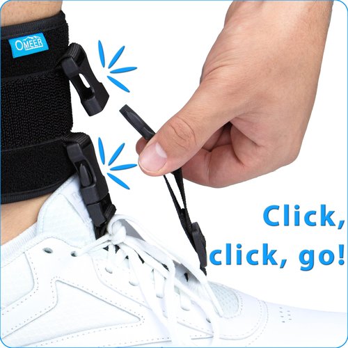 Omeer AFO Foot Drop Brace For Walking With Shoes Provides Adjustable Drop Foot Brace Support For Men Or Women Can Be Worn With the Shoes You Already Own And Can Be Worn On Your Left or Right Leg