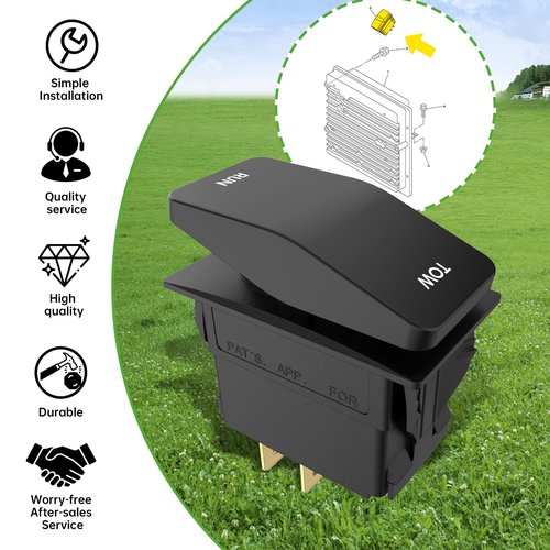 10L0L Golf Cart Tow Run Switch Replacement for Yamaha G29 Electric Golf Cart (Years 2010-2014) OEM JW2-H2727-00 Golf Cart Micro Switch