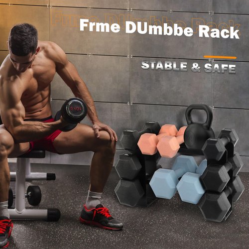 Small Dumbbell Rack Stand Only - Iron Weight Stand Holder Storage for Dumbbells - Weight Rack for Home Gym dumbbell