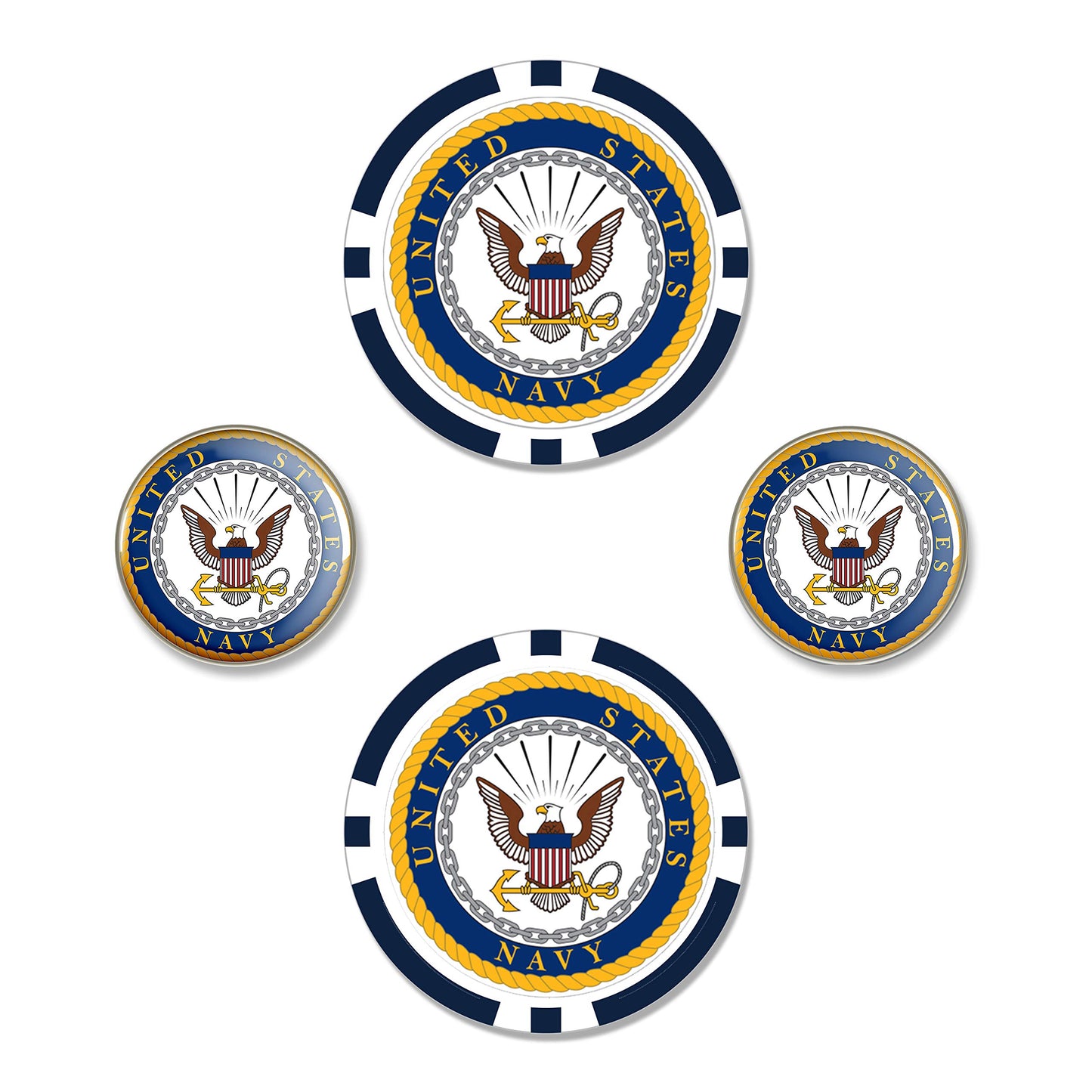 Team Effort Ball Marker Set Military Navy