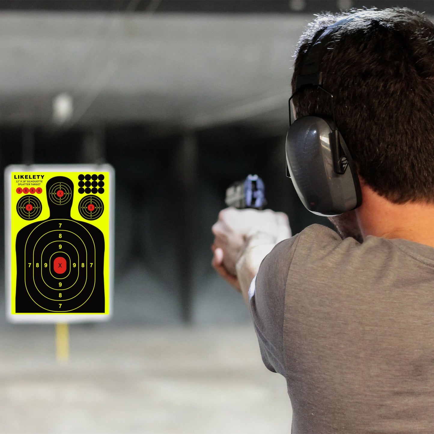 LikeLety 12" x 18" Splatter Targets, Adhesive, Reactive, Shooting Target