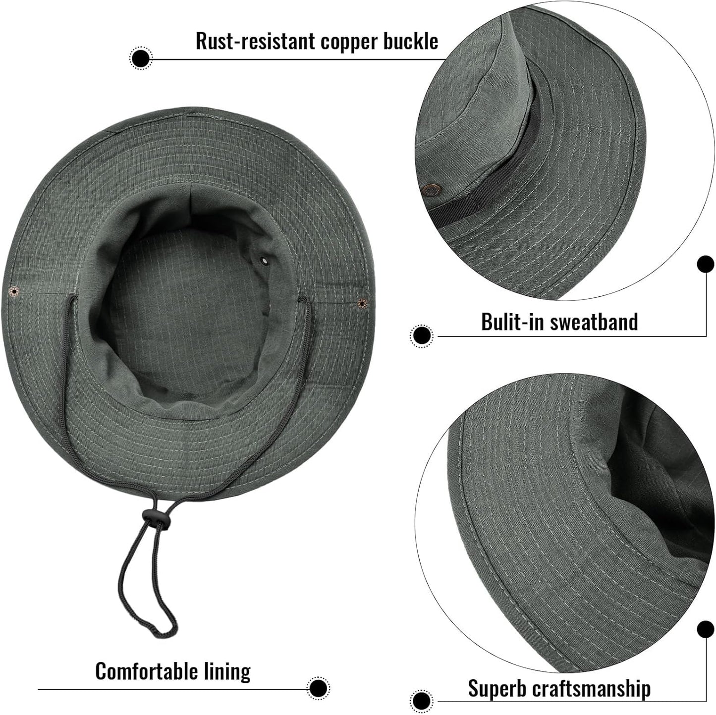 Skiennix Bucket Hat | UPF 50+ UV Protection for Men & Women | Foldable Summer Hiking & Fishing