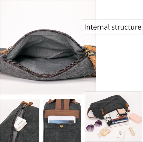 KL928 Canvas Sling Bag - Versatile Crossbody Backpack for Travel | Stylish Purse for Men & Women