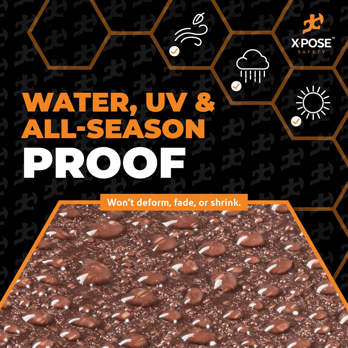 xpose safety 10' x 20' Brown/White Ultra Heavy Duty Tarp - 20 Mil Tarps Heavy Duty Waterproof 10x20 - Extra Large Tarp,Waterproof Tarp Cover Rain Camping,Tent Tarp,UV Protection,Reinforced Corners