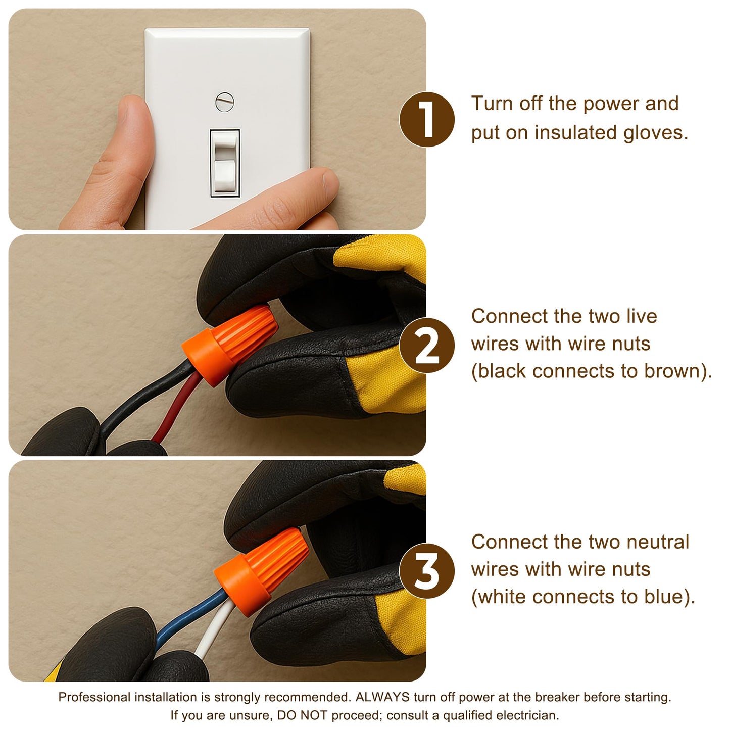 Hardwired Under Cabinet Lighting for Kitchen,24inch 6000K White Wired Undercounter Waterproof Led Strip Lights, Luces para Cocina Bajo Gabinete Under Shelf Lights