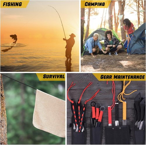 1000lb Paracord Rope - Heavy Duty 4mm Triple Strands Tactical Parachute Cord for Survival Gear & Camping