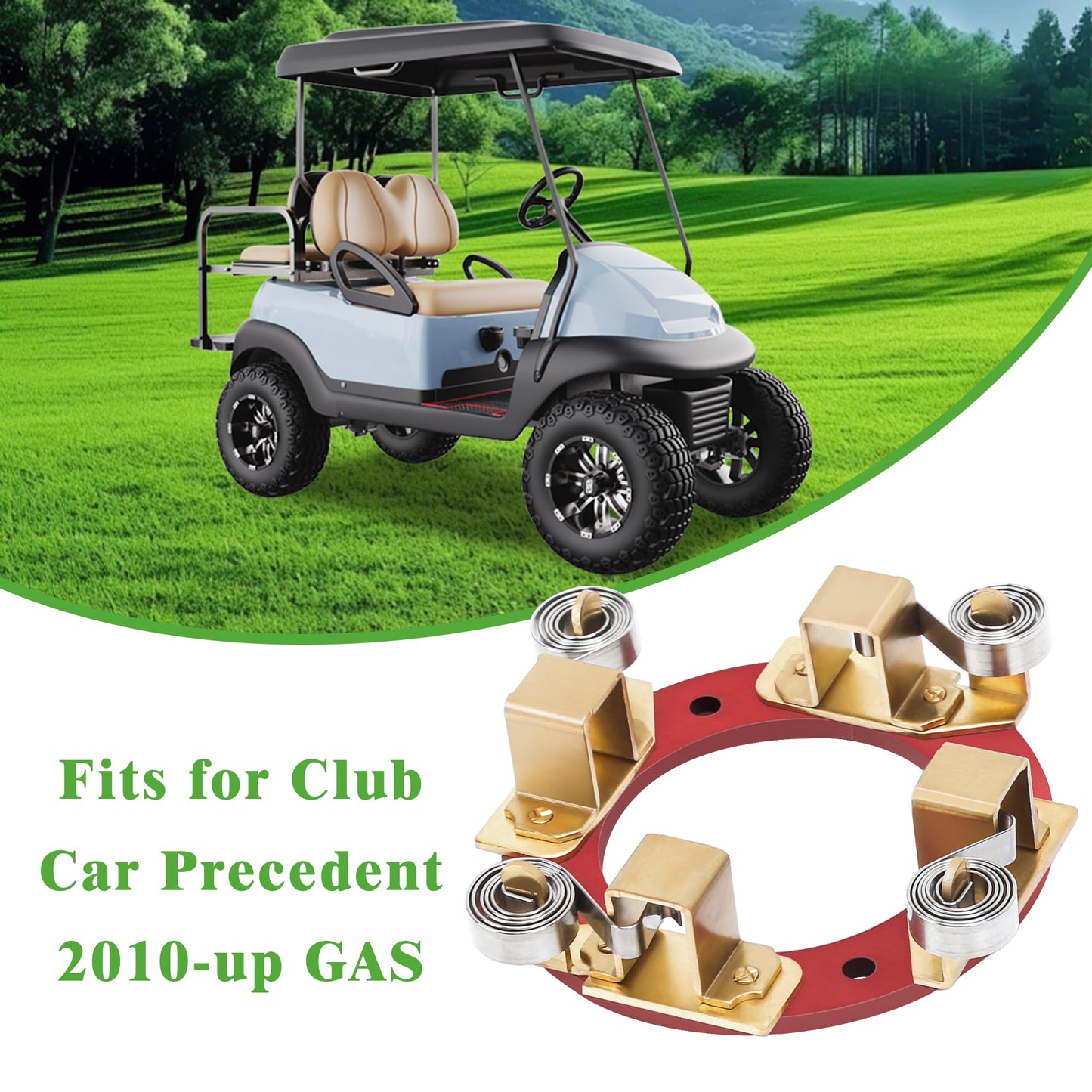 10L0L Golf Cart Club Car Precedent Starter Generator Brush Repair Set Fits 2010-Up Gas Golf Cart, Replace OEM 103953301 103347301 103347801 103347901