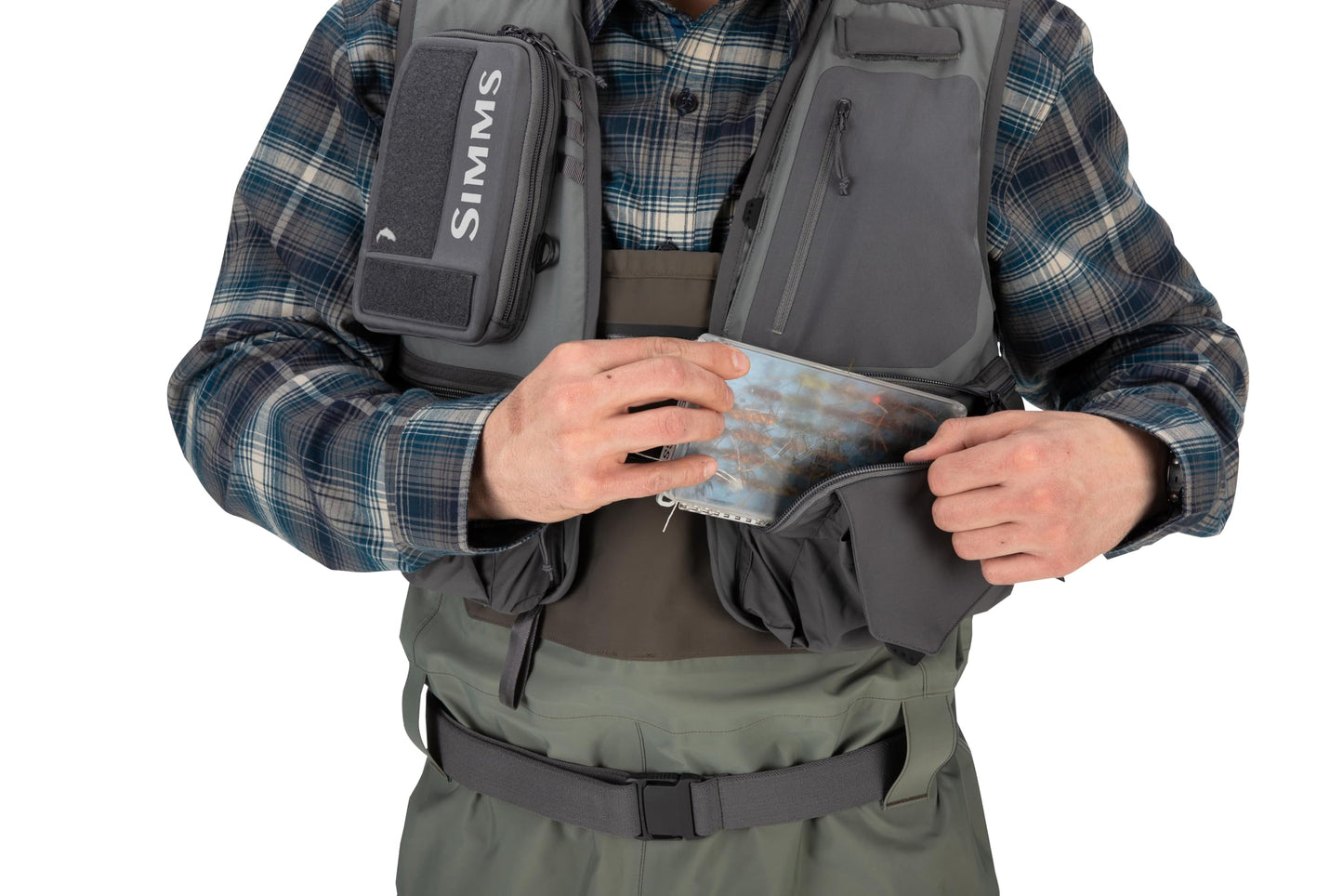 Simms Freestone Vest Pewter S