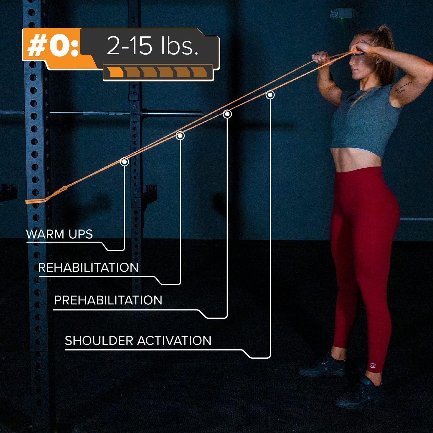 Serious Steel Fitness 41" Assisted Pull-up Band Sets, Orange, Purple, Red