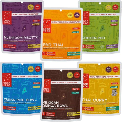 GOOD TO-GO Food Kit Assortments - Dehydrated Camping & Backpacking Meals | Just Add Water, Delicious & Convenient