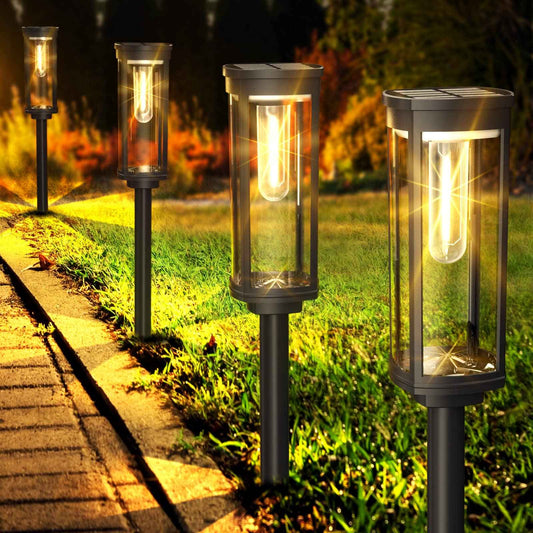 COXSENI Solar Pathway Lights Outdoor 8 Pack, Bright Solar Path Lights Outside Waterproof, Sidewalk Lights Solar Powered Landscape Light for Walkway Driveway Lawn Patio Yard Garden