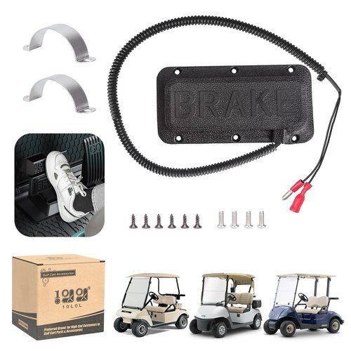 10L0L Universal Golf Cart Brake Light Switch Pad - Compatible with Yamaha G14 G16 G19 G22 G29/Drive, EZGO TXT RXV, Club Car DS Precedent - Replacement Brake Pedal Switch for 12V/36V/48V Carts